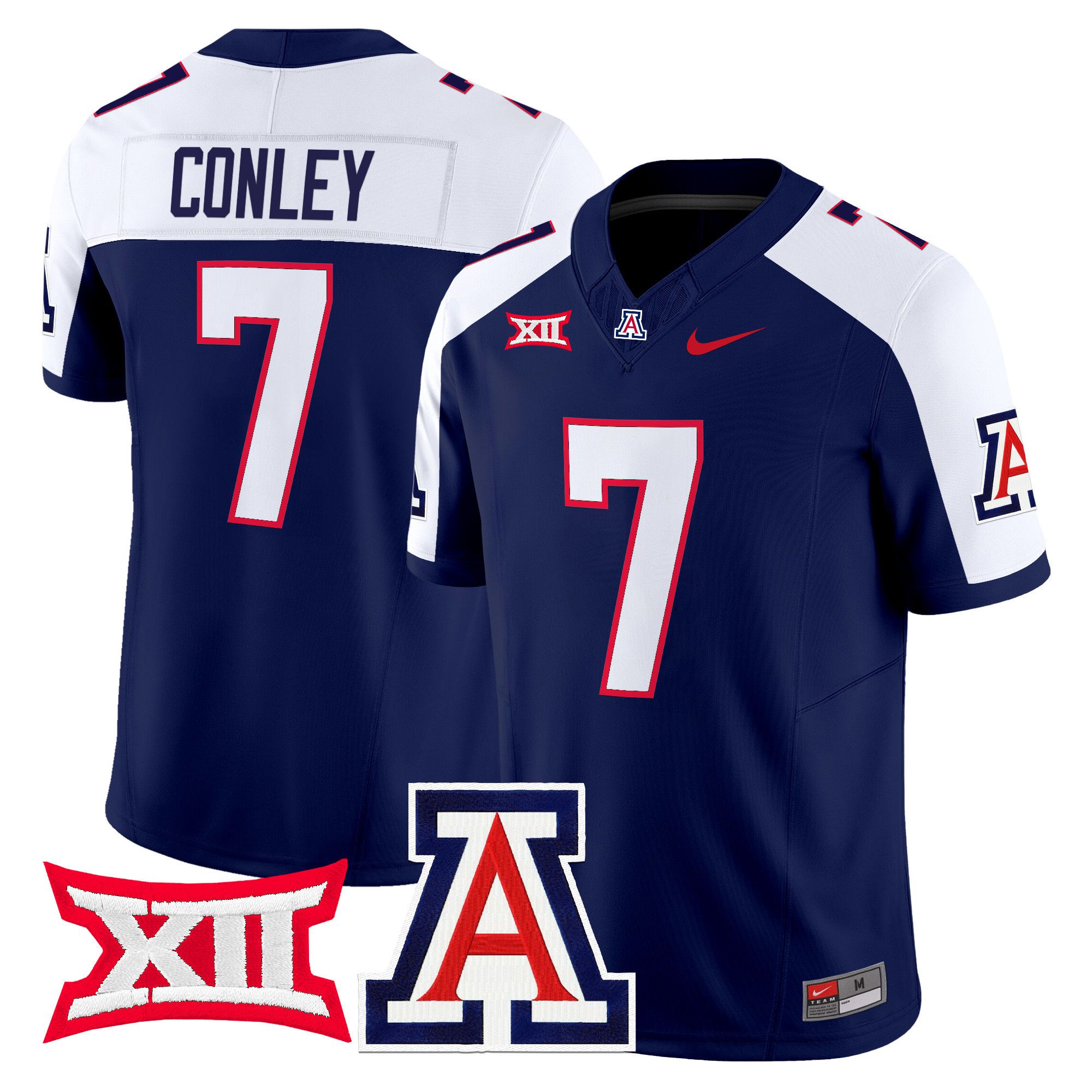 Men Arizona Wildcats #7 Conley Blue Nike 2024 Vapor Limited NCAA Jersey